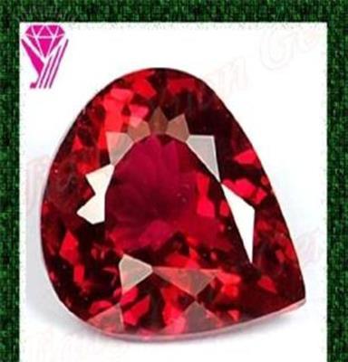 厂家批发 椭圆红宝石裸石 高品质人造宝石 珠宝工艺品