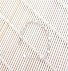 DONA时尚韩国版个性纯银手链镶钻数字款925纯银女手链首饰品批发