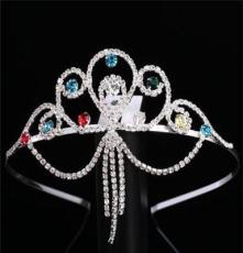 韩国饰品 可爱公主头饰复古皇冠镶钻闪亮发箍头箍定做