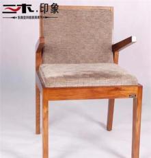 三木印象 水曲柳实木餐桌椅子凳子 东南亚风格酒店别墅住宅家具