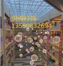 发光球吊灯商场商业中心周年庆典美陈吊饰LED不锈钢销售点