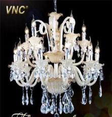 VNC 新款荷花系列欧式豪华水晶灯客厅灯卧室灯餐厅灯吊灯D8978