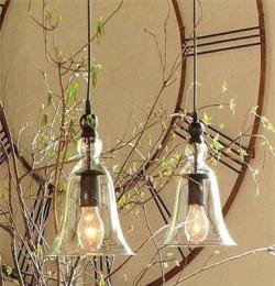 北欧式复古铁艺麻绳吊灯 美式乡村个性艺术客厅餐厅楼梯灯饰灯具