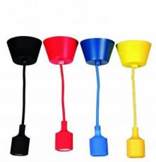 工廠直銷 硅膠小吊燈彩色可折疊燈罩DIY安全手工硅膠燈罩