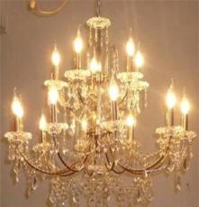 厂家直销 批发供应价格实惠的客厅亮丽水晶蜡烛吊灯（图）