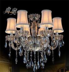 欧式蜡烛水晶吊灯、客厅灯、奢华水晶灯、现代水晶吊灯