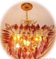 厂家直销 国产一级彩色水晶时尚酒吧餐厅方形装饰吊灯
