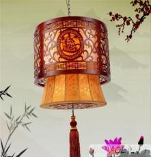 中式高档木艺雕刻灯具餐厅卧室客厅酒店茶楼工程吊灯