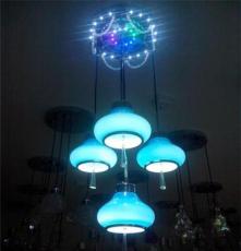 优莱2014年新款LED玻璃吊灯，LED餐吊灯，饭厅灯1件也批发96032