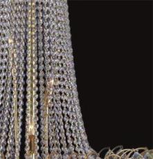 专业品质 优质供应81036a高级会所灯具 耐用金色支架水晶吊灯