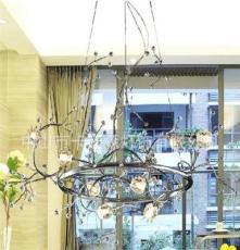 卡迪森现代欧式吊灯创意客厅餐厅灯饰 简约水晶艺术吊灯 中山灯饰