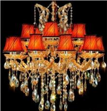 客厅餐厅酒店欧式水晶灯玻璃夹片吊灯15头 水晶灯饰厂家批发