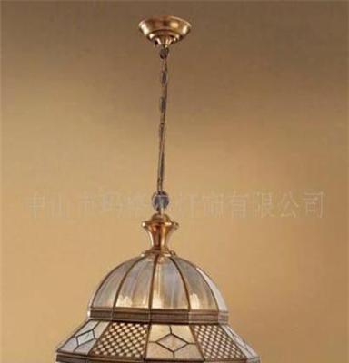 餐厅小吊灯 铜灯  玻璃焊锡灯 简欧地中海吊灯