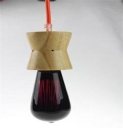 厂家供应创意DIY E27木质吊灯组件
