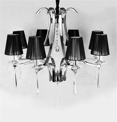 尊御 现代欧式吊灯 8头吊灯批发 欧式水晶灯 客厅卧室餐厅灯具