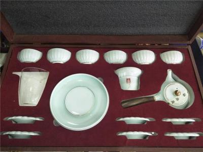 陶瓷茶具厂家中国红陶瓷茶具礼品茶具定做