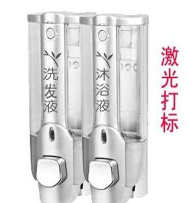 宾馆 高档 白色 亮银色酒店/家庭双头皂液器沐浴露盒洗发水盒