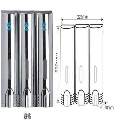 供应常州无锡江阴苏州太仓悦朗镀铬皂液器