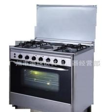 批发销售不锈钢连体烤箱炉 四气两电炉一气烤箱 4SR2