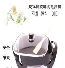 供应新款二合一多用烤锅,电烤锅，电煎锅，韩式方锅，烧烤用品