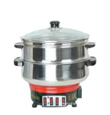 厂家生产 华瑞牌多功能电热锅 蒸煮炒炖炸焖为一体的电热锅