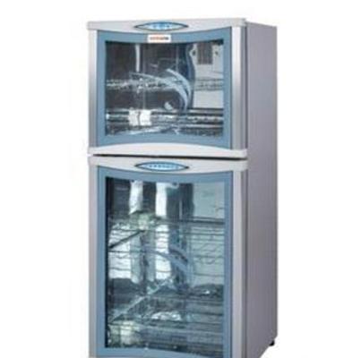 亿途ZTP-128V双门消毒柜 高低温玻璃门消毒碗柜