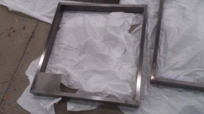 厂家直销玫瑰金镜面无指纹不锈钢相框镜框