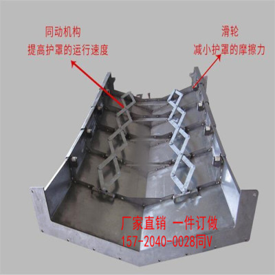 臺正1060加工中心鋼板護罩Y軸前后伸縮護板