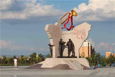 集宁革命烈士纪念馆陵园雕塑浮雕