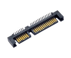 90度插件式SATA公头7-15PIN反贴板立式贴板