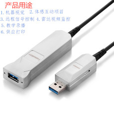 华光昱能 USB光纤线为什么单线能传100米