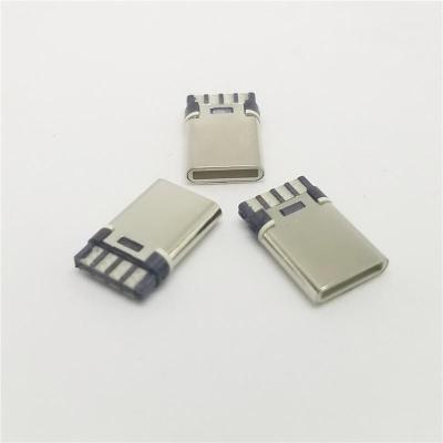 USB 3.1 TYPE C公头 焊线式8P 单充电大电流