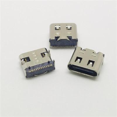 MICRO USB连接器5P反向外DIP8.2插脚 卷边