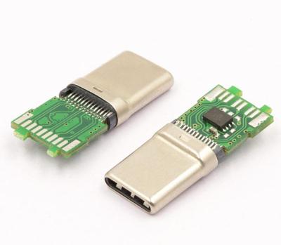 USB 3.1 TYPE C母座 沉板0.8 16P无弹长度