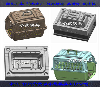 携带航空宠物航空箱塑料模具