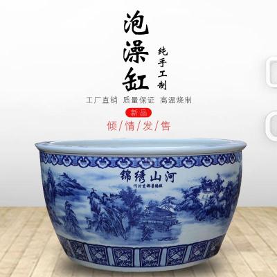 和天下新款1.2米直筒陶瓷洗浴大缸