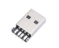 A公USB沉板式公座 贴板SMT贴片式 二脚DIP