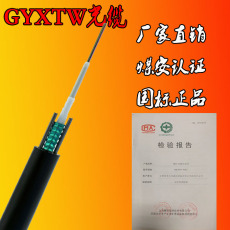 GYXTW铠装光缆 中心管单铠装架空监控光缆