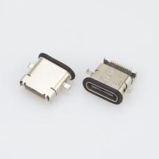 type C母座24P防水圈 USB3.1连接器前插后贴