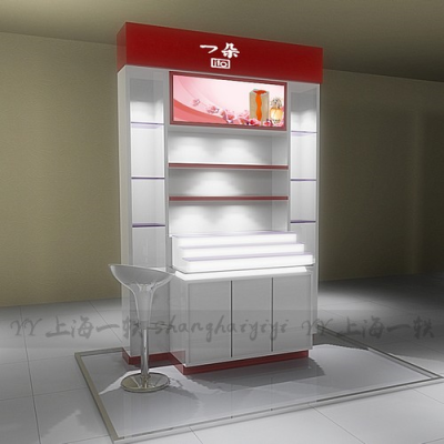 阜陽(yáng)展柜廠家定做商業(yè)柜臺(tái)木質(zhì)烤漆展示柜