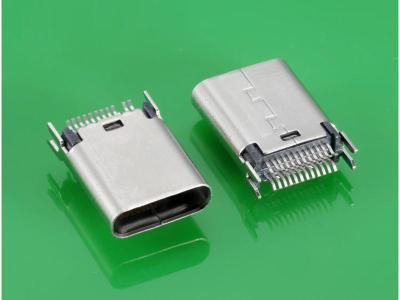 USB 3.1 C TYPE母头直立式夹板TYPE C母座