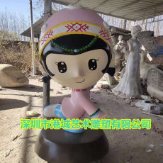 贵州苗族卡通人物玻璃钢雕塑专业生产厂家