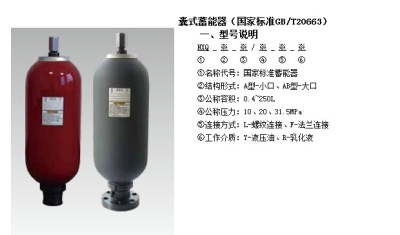 NXQAB-0.4/20-L-Y囊式蓄能器