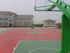 天津硅PU篮球场施工  环保新国标篮球场铺设