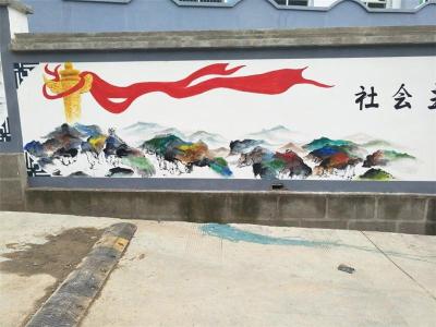 南京核心主义价值观文化墙彩绘CH-2 可定制