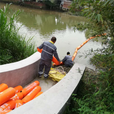 水上拦污网浮筒浮式拦污浮排加工厂