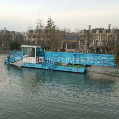 厂家定制湖面保洁船 水库漂浮物打捞船