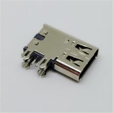 侧插6P USB3.1 TYPE-C母座 充电器专用支持