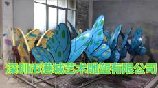 湖南景区成群玻璃钢蝴蝶雕塑哪家厂家提供