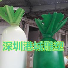 漳州农业文化造型蔬菜玻璃钢白萝卜雕塑厂家
